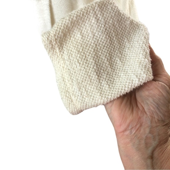 Anthropologie Saturday Sunday Open Cardigan Women M Off White Long DolmanSleeve - Picture 5 of 11